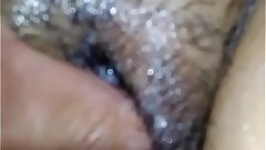 Pussy massage with cum shot desi Indian with hairs