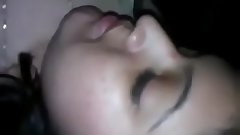 Cute girl kissing and boob pressing