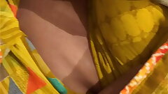 middle aged milf aunty hip show in saree